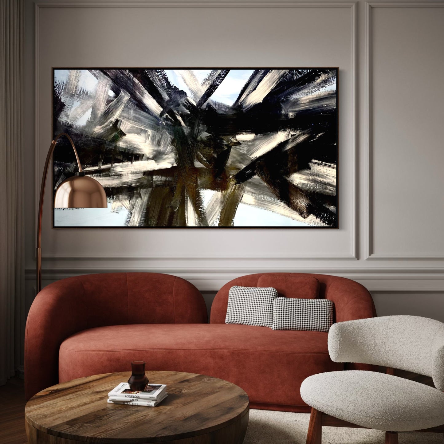 Ai No Corrida Large Format Original Painting | Abstract Gestural Mixed Media | Mofisto
