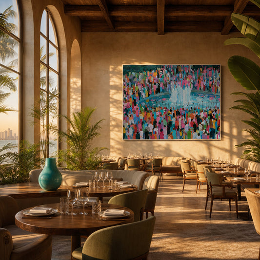 Bubble Time in Summer Interior Styling Detail | Figurative Impressionist Art by Mofisto