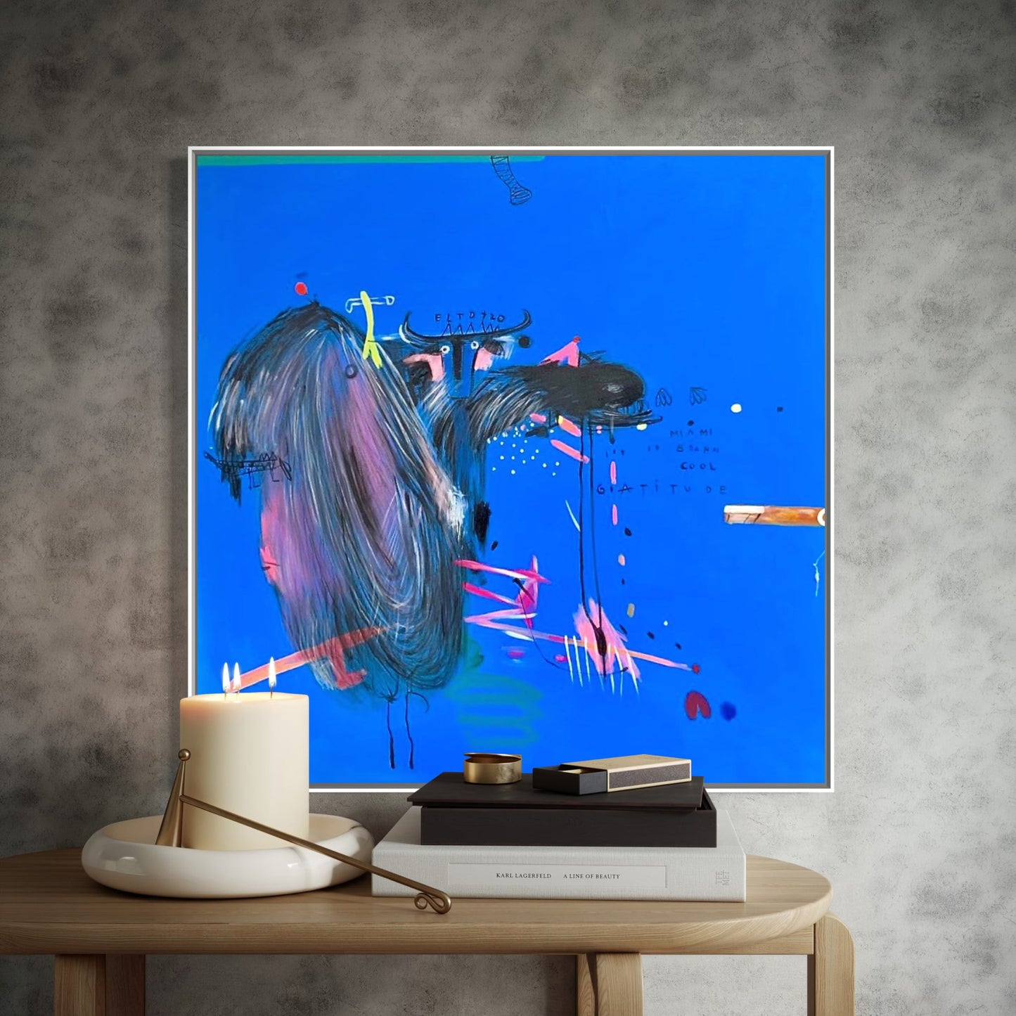 El Toro Large Format Original Painting | Abstract Equestrian Mixed Media | Mofisto