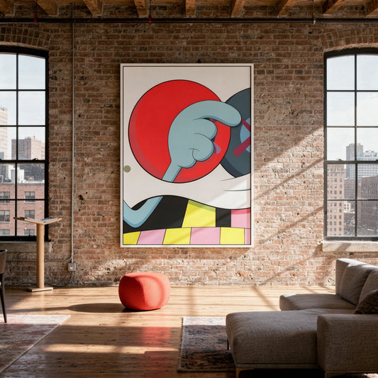 Eye Spy Styled in Modern Interior Setting | Figurative Pop Art by Mofisto