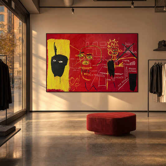 JMB 1982 Styled in Modern Interior Setting | Neo-Expressionist Street Art by Mofisto