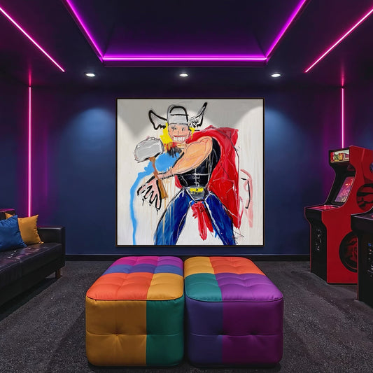 Rhymes with Whore Styled in Modern Interior Setting | Pop Art by Mofisto