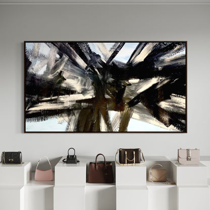 Ai No Corrida Styled in Modern Interior Setting | Abstract Gestural Art by Mofisto