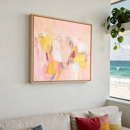 All Colored Out Small Format Original Painting | Abstract Gestural Mixed Media | Mofisto