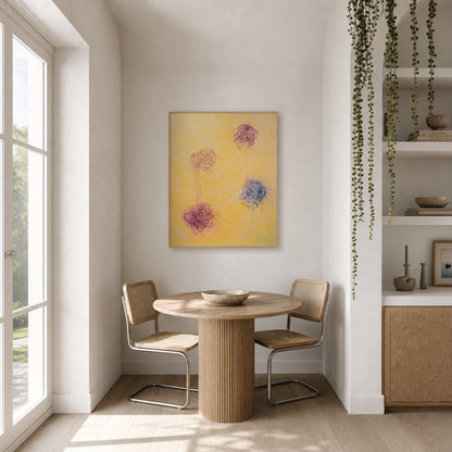 A Number of Certain Feelings Small Format Original Painting | Abstract Floral Minimalist Mixed Media | Mofisto