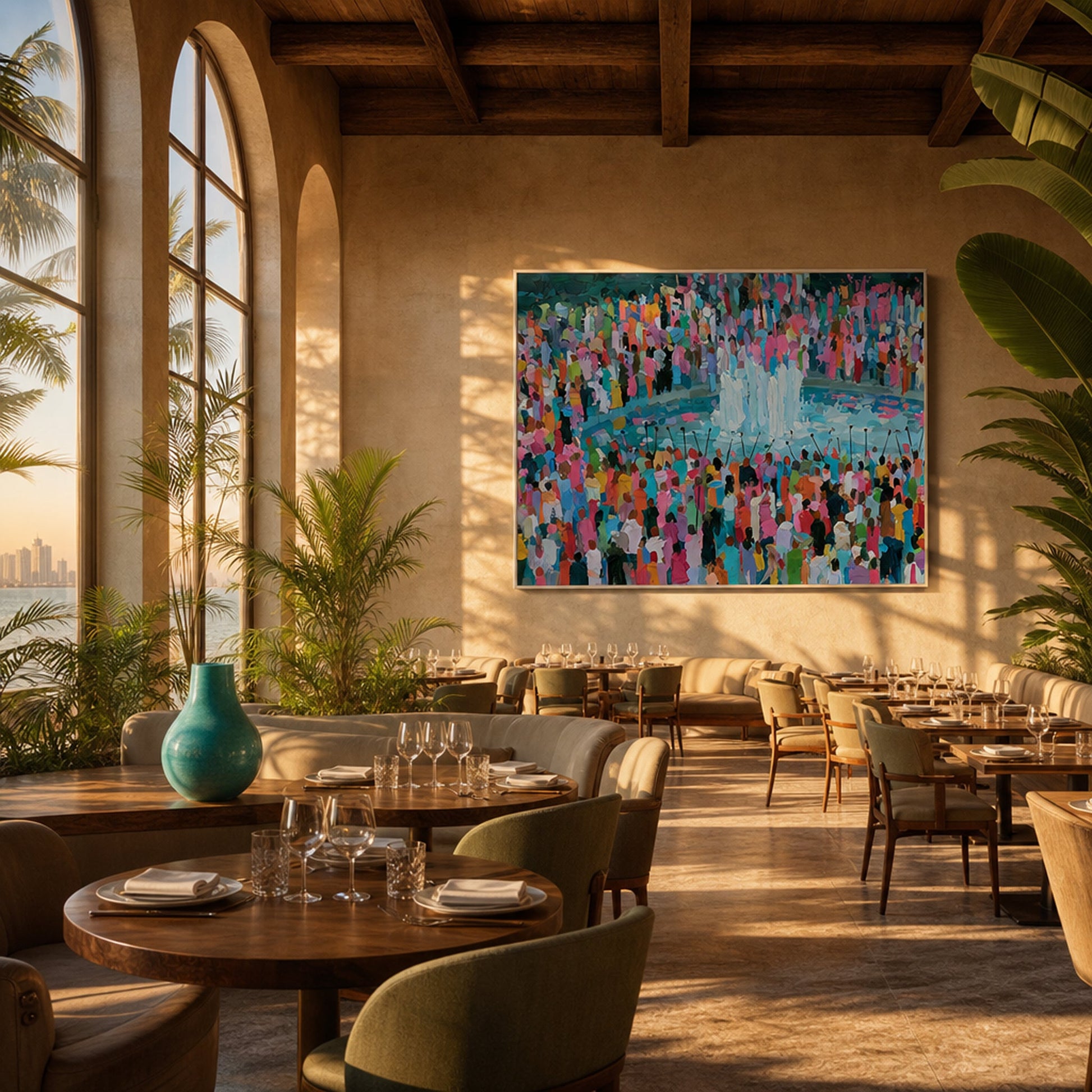Bubble Time in Summer Interior Styling Detail | Figurative Impressionist Art by Mofisto