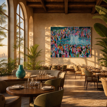 Bubble Time in Summer Interior Styling Detail | Figurative Impressionist Art by Mofisto