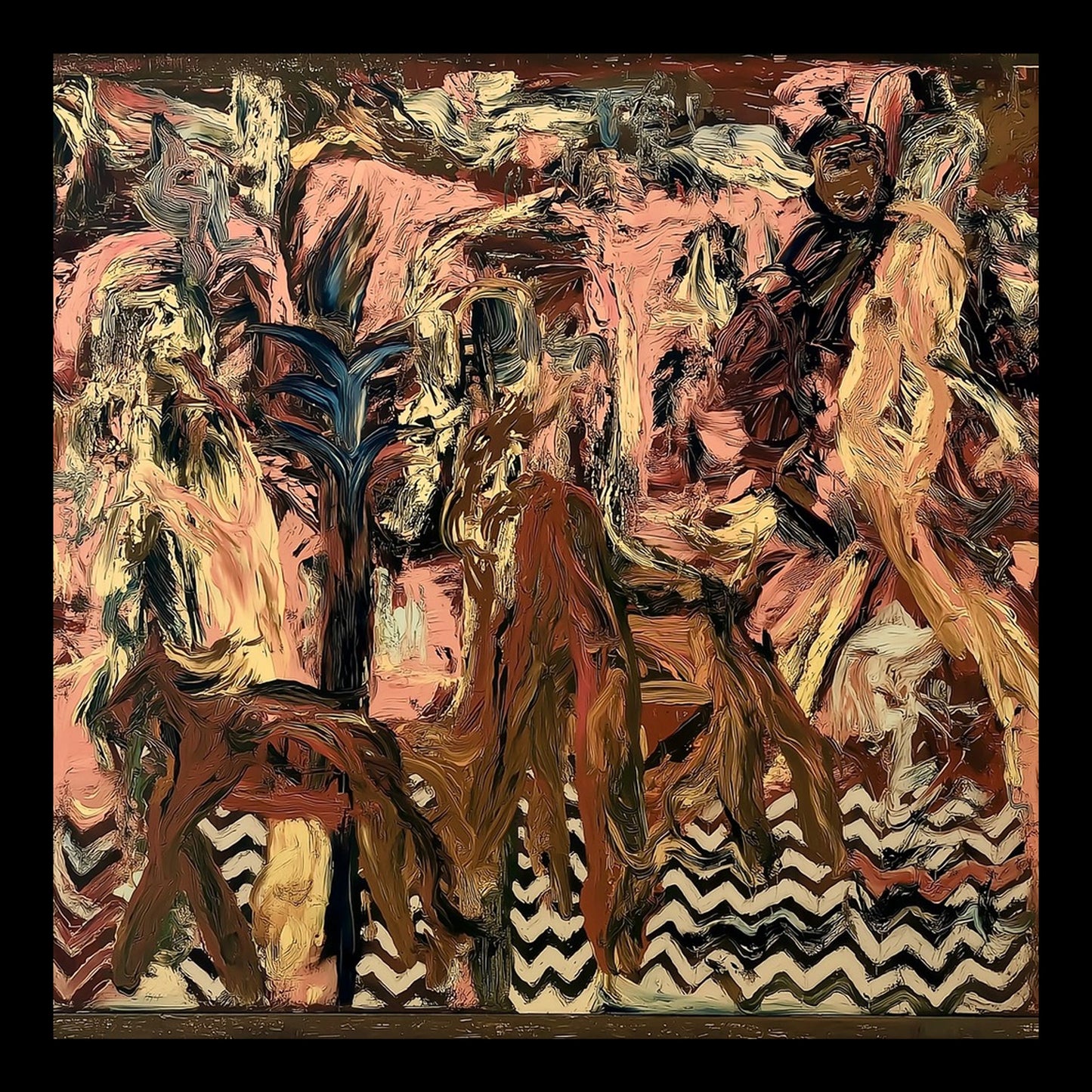 Centaur Original Hand-Painted Artwork | Abstract Figurative Mixed Media on Canvas | Mofisto