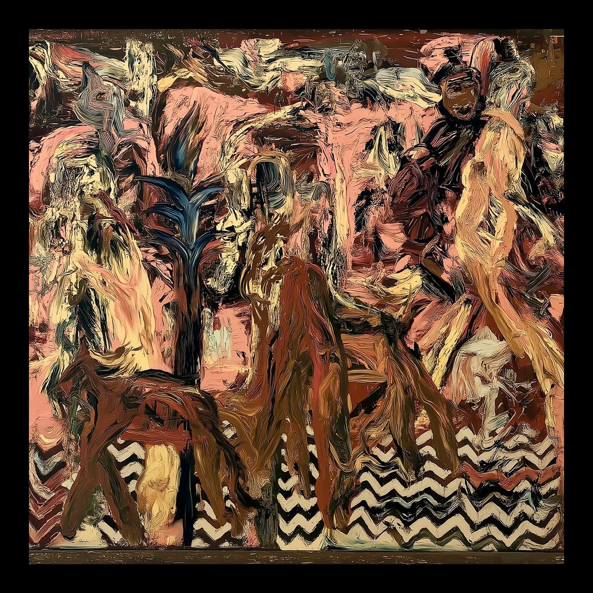 Centaur Original Hand-Painted Artwork | Abstract Figurative Mixed Media on Canvas | Mofisto