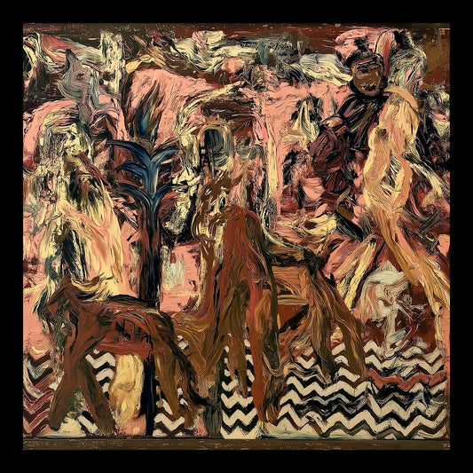Centaur Original Hand-Painted Artwork | Abstract Figurative Mixed Media on Canvas | Mofisto