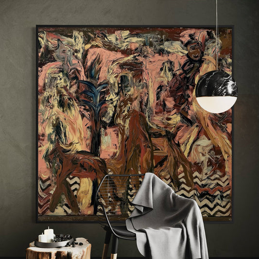 Centaur Styled in Modern Interior Setting | Abstract Figurative Art by Mofisto
