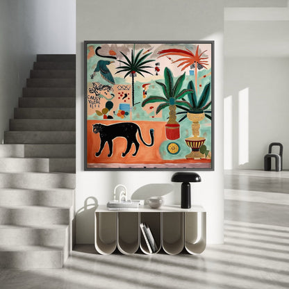 Desert Reflection Large Format Original Painting | Abstract Figurative Mixed Media | Mofisto