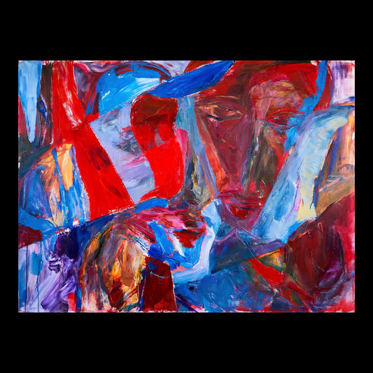 Distorted Duo in Red
