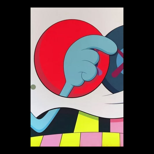 Eye Spy Original Hand-Painted Artwork | Figurative Pop Art Mixed Media on Canvas | Mofisto