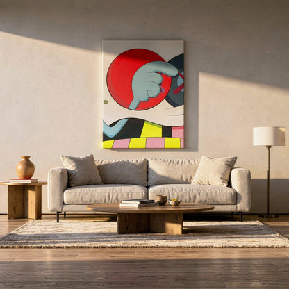 Eye Spy Large Format Original Painting | Figurative Pop Art Mixed Media | Mofisto