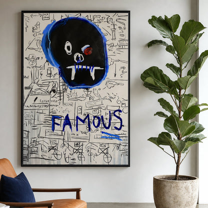 Famous Baby Large Format Original Painting | Neo-Expressionist Skull Mixed Media | Mofisto