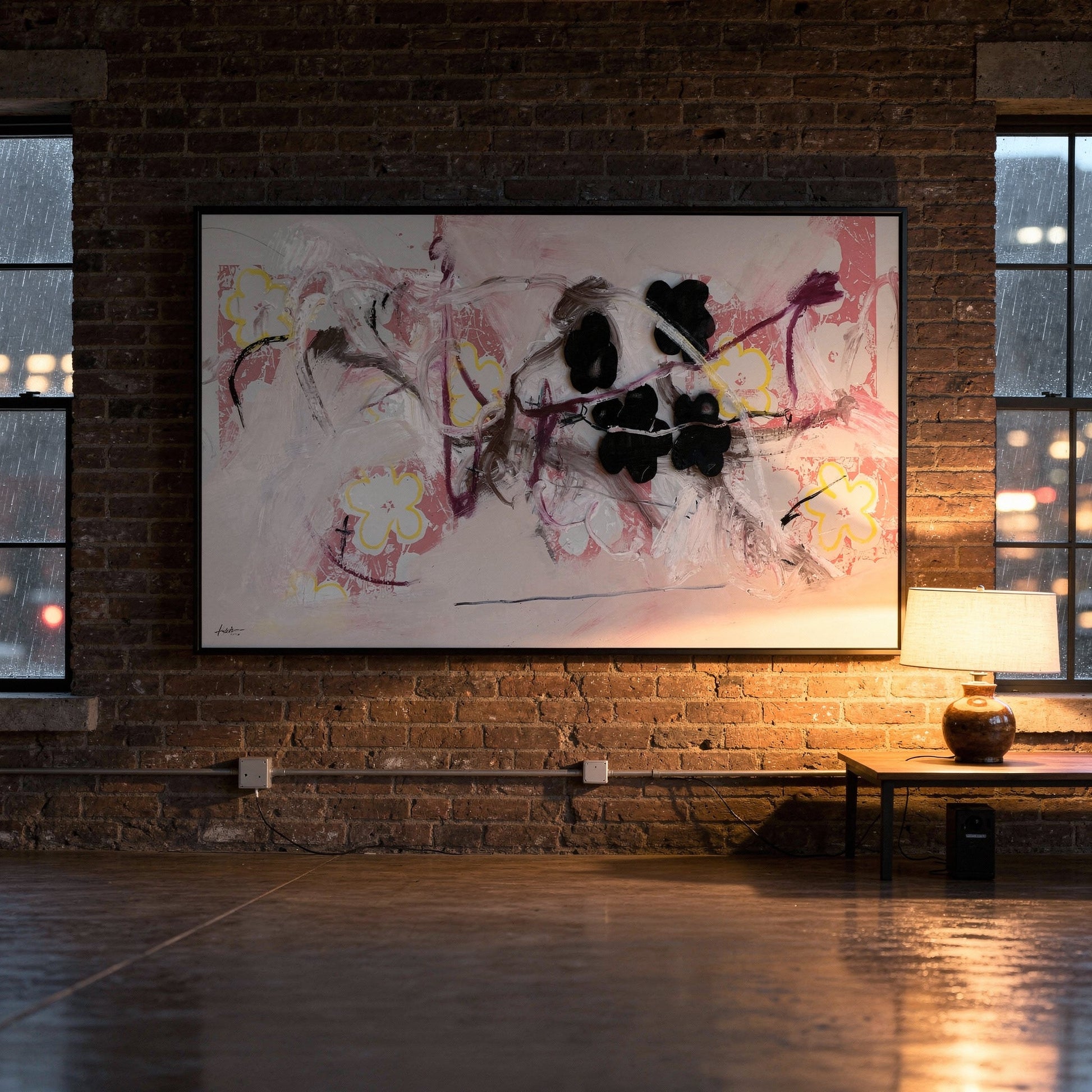 Floral Inclusions Interior Styling Detail | Abstract Floral Art by Mofisto