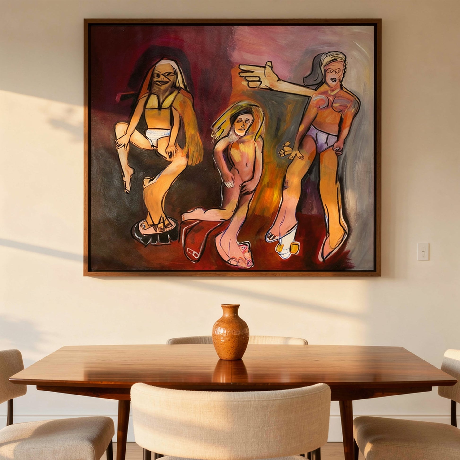 He's Not the Prince Large Format Original Painting | Figurative Portrait Mixed Media | Mofisto