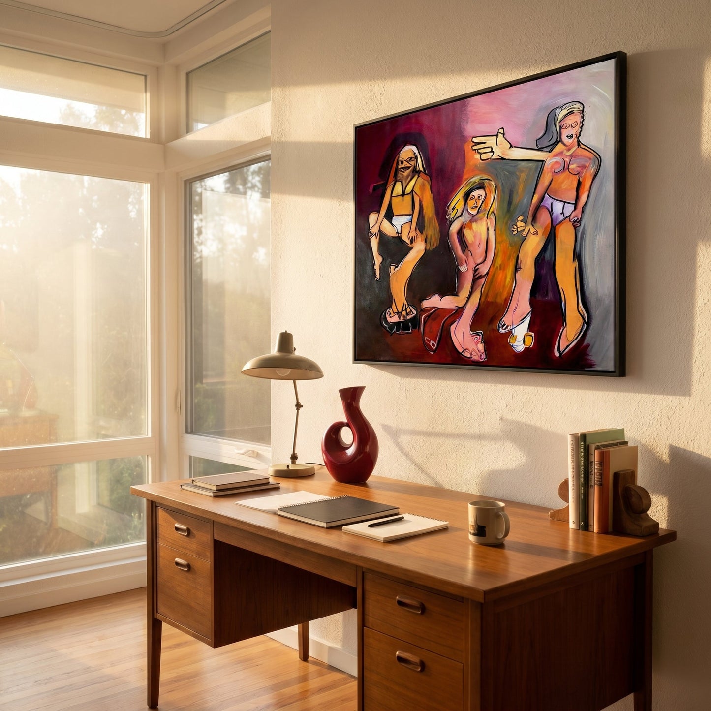 He's Not the Prince Small Format Original Painting | Figurative Portrait Mixed Media | Mofisto
