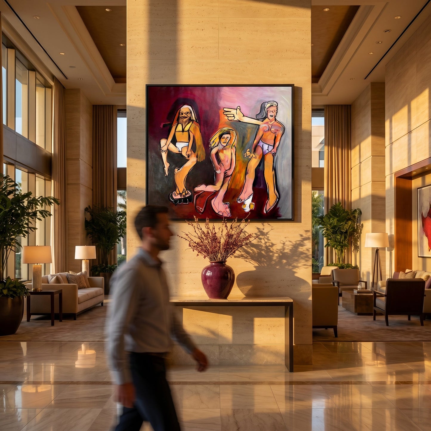 He's Not the Prince Styled in Modern Interior Setting | Figurative Portrait Art by Mofisto