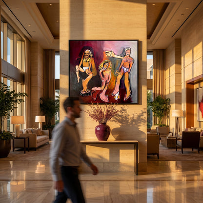He's Not the Prince Styled in Modern Interior Setting | Figurative Portrait Art by Mofisto