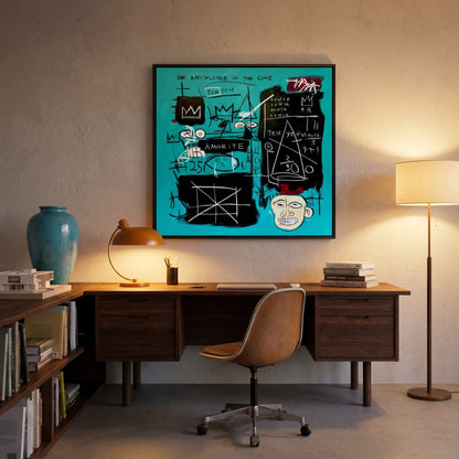 JMB Amorite Large Format Original Painting | Neo-Expressionist Text Art Mixed Media | Mofisto