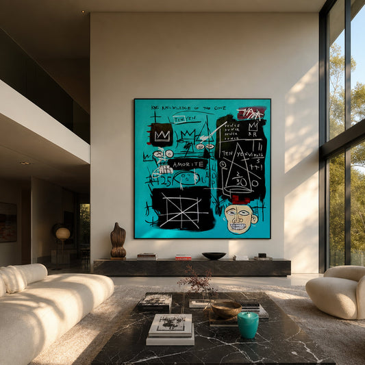 JMB Amorite Styled in Modern Interior Setting | Neo-Expressionist Art by Mofisto