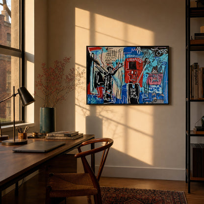 Obnoxious Liberals Small Format Original Painting | Neo-Expressionist Street Art Mixed Media | Mofisto