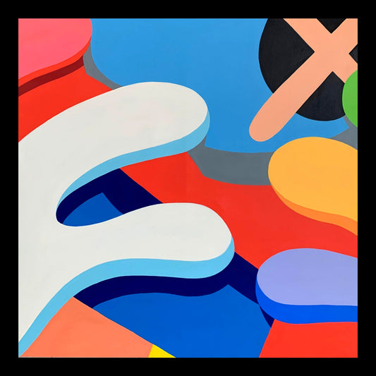 Of Kawz It Is Original Hand-Painted Artwork | Figurative Pop Art Mixed Media on Canvas | Mofisto