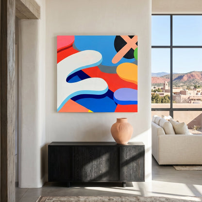Of Kawz It Is Large Format Original Painting | Figurative Pop Art Mixed Media | Mofisto