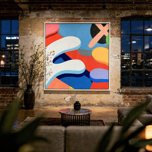 Of Kawz It Is Styled in Modern Interior Setting | Figurative Pop Art by Mofisto