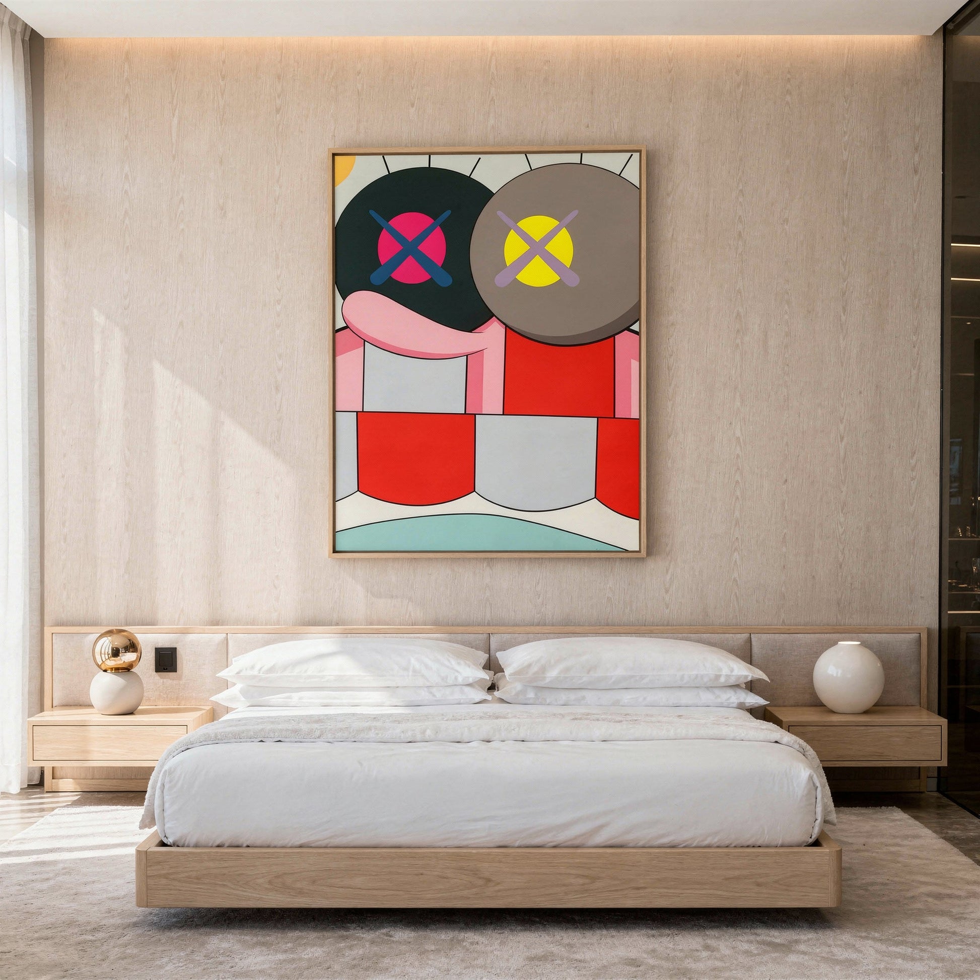 Of Kawz It Was Large Format Original Painting | Figurative Pop Art Mixed Media | Mofisto
