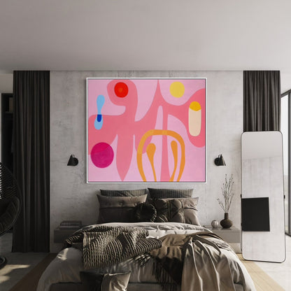 Pinkos in Sifnos Styled in Modern Interior Setting | Abstract Art by Mofisto