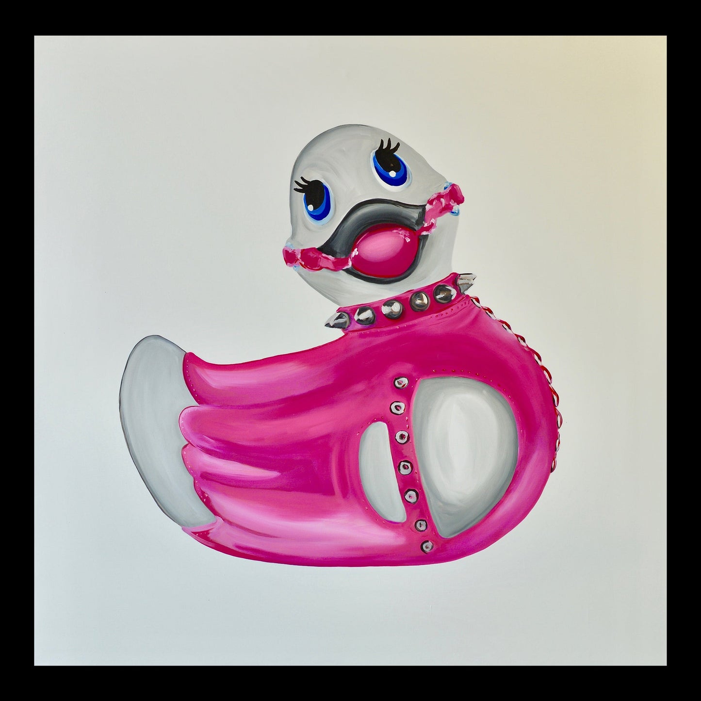 Rubber F*cky Original Hand-Painted Artwork | Pop Art Sculpture Mixed Media on Canvas | Mofisto