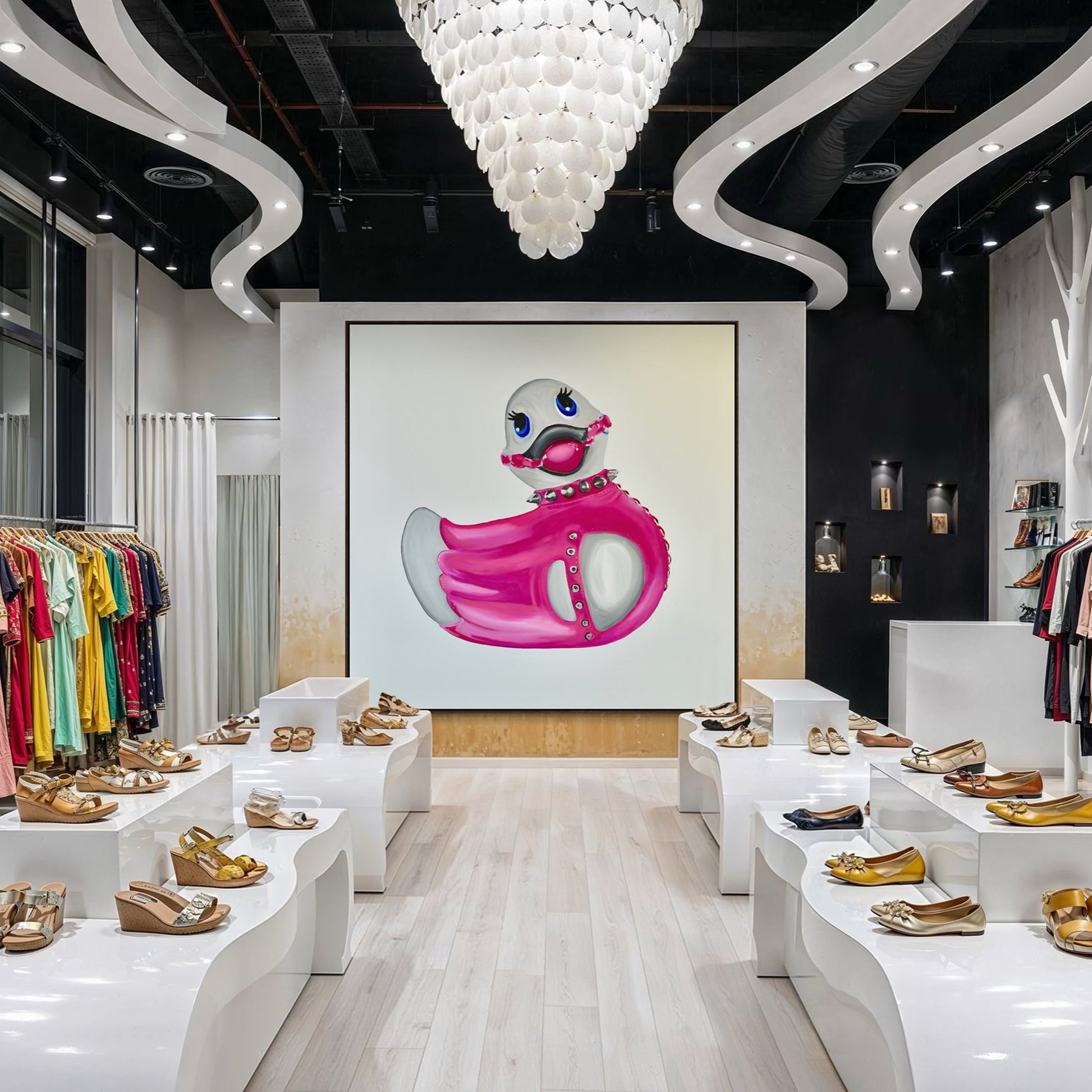 Rubber F*cky Styled in Modern Interior Setting | Pop Art by Mofisto
