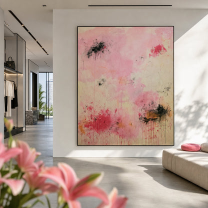 Soft Riot Styled in Modern Interior Setting | Abstract Gestural Art by Mofisto