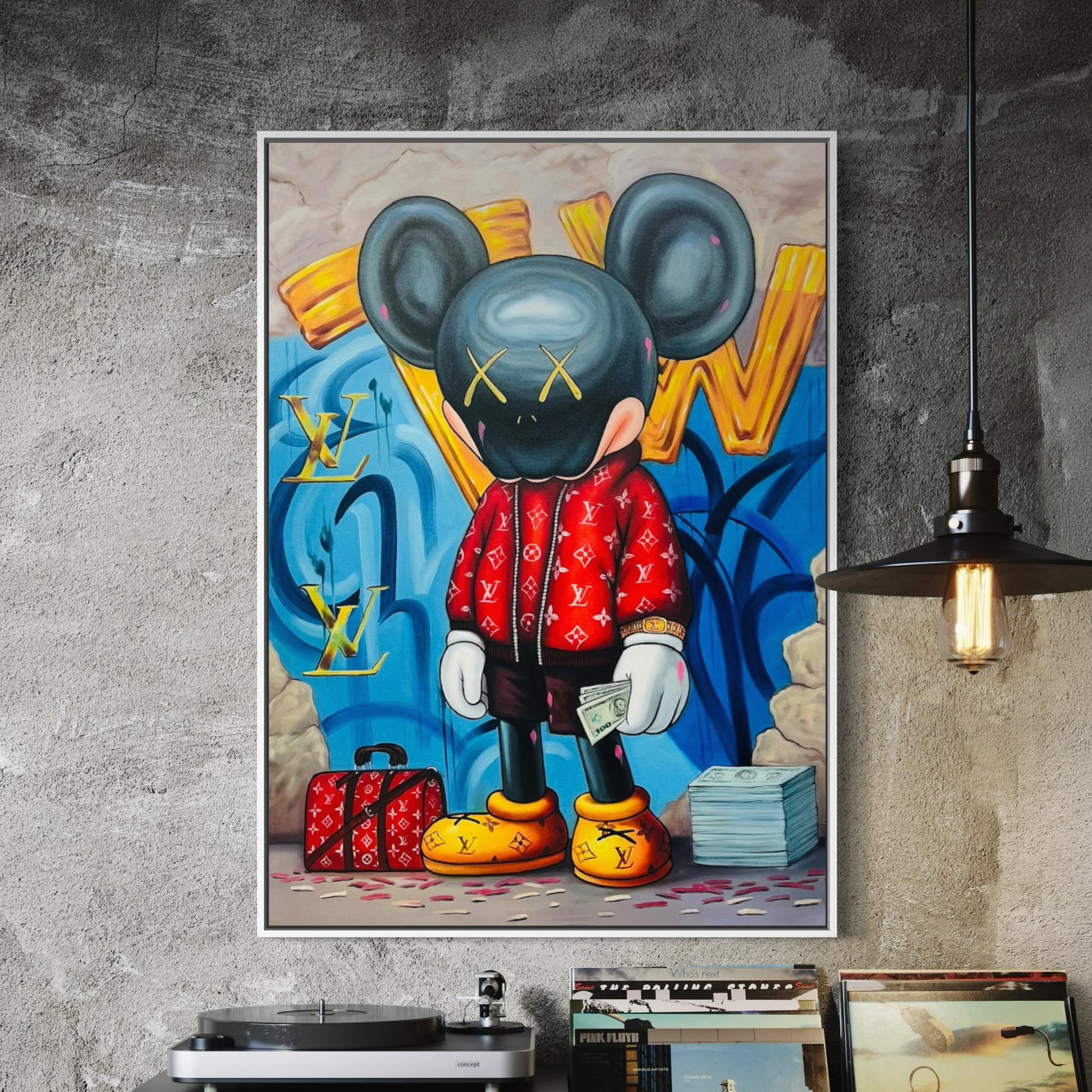 Supreme Being Large Format Original Painting | Pop Art Street Art Mixed Media | Mofisto
