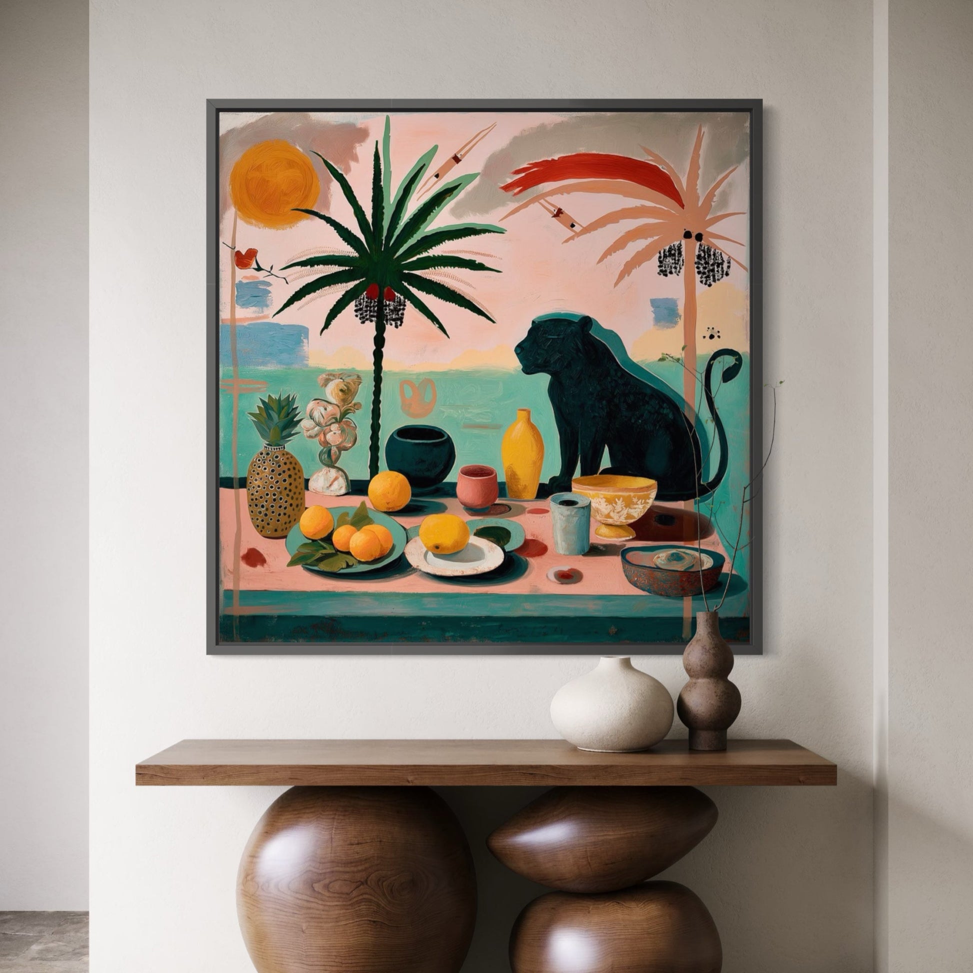Taormina Still Life Small Format Original Painting | Figurative Still Life Mixed Media | Mofisto