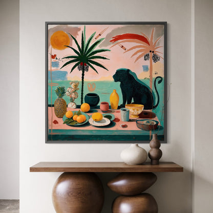Taormina Still Life Small Format Original Painting | Figurative Still Life Mixed Media | Mofisto