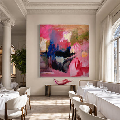 The Passion Pit Styled in Modern Interior Setting | Abstract Expressionist Art by Mofisto
