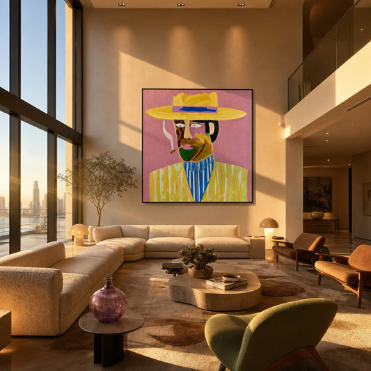 Turtle Necks Are Still in Fashion Styled in Modern Interior Setting | Pop Art by Mofisto