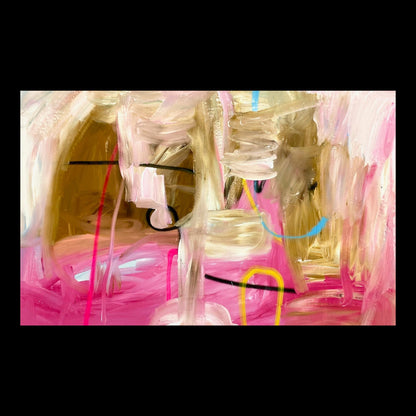 Watcha Gunna Do Original Hand-Painted Artwork | Abstract Gestural Mixed Media on Canvas | Mofisto