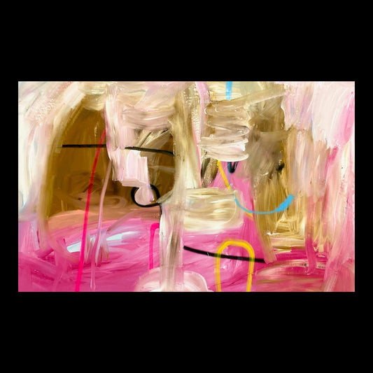 Watcha Gunna Do Original Hand-Painted Artwork | Abstract Gestural Mixed Media on Canvas | Mofisto