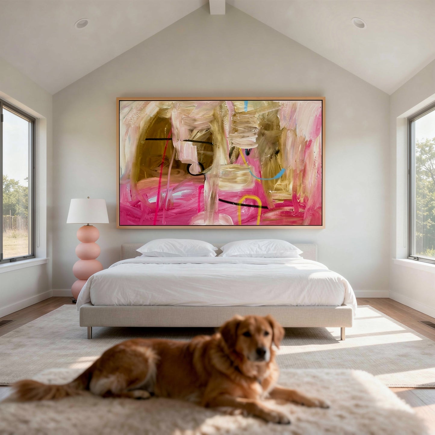 Watcha Gunna Do Large Format Original Painting | Abstract Gestural Mixed Media | Mofisto