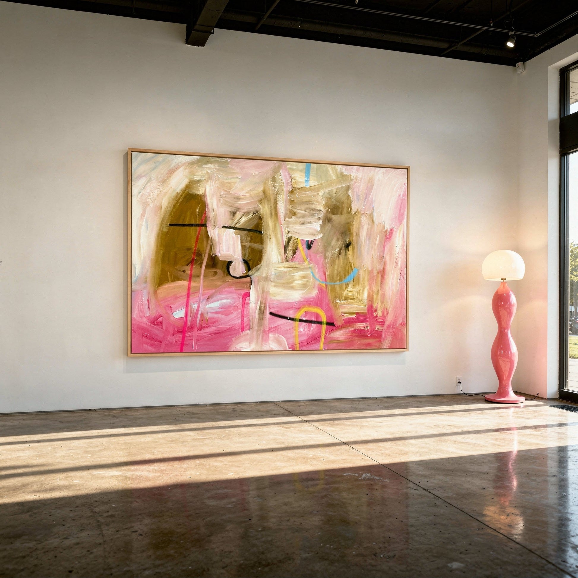 Watcha Gunna Do Styled in Modern Interior Setting | Abstract Gestural Art by Mofisto