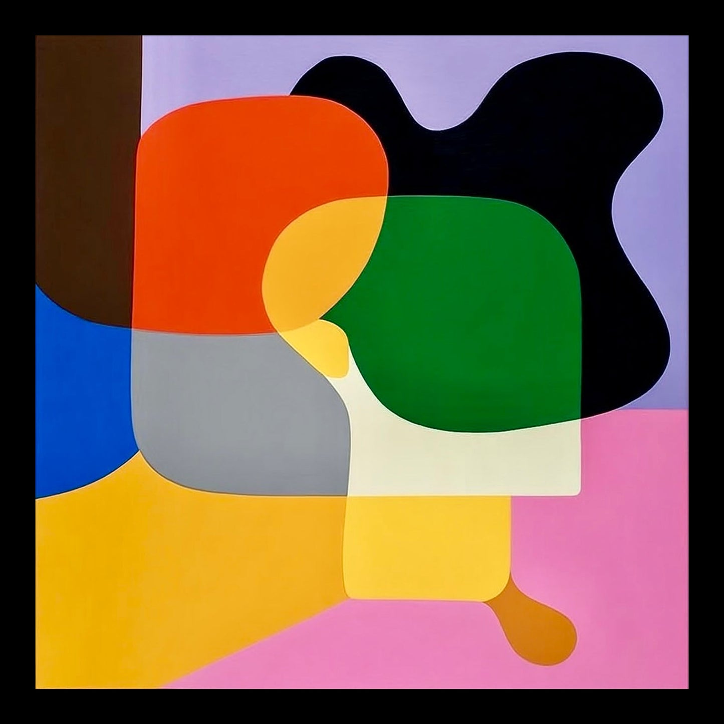 What Came First the Chicken or the Egg Original Hand-Painted Artwork | Abstract Colour Field Mixed Media on Canvas | Mofisto