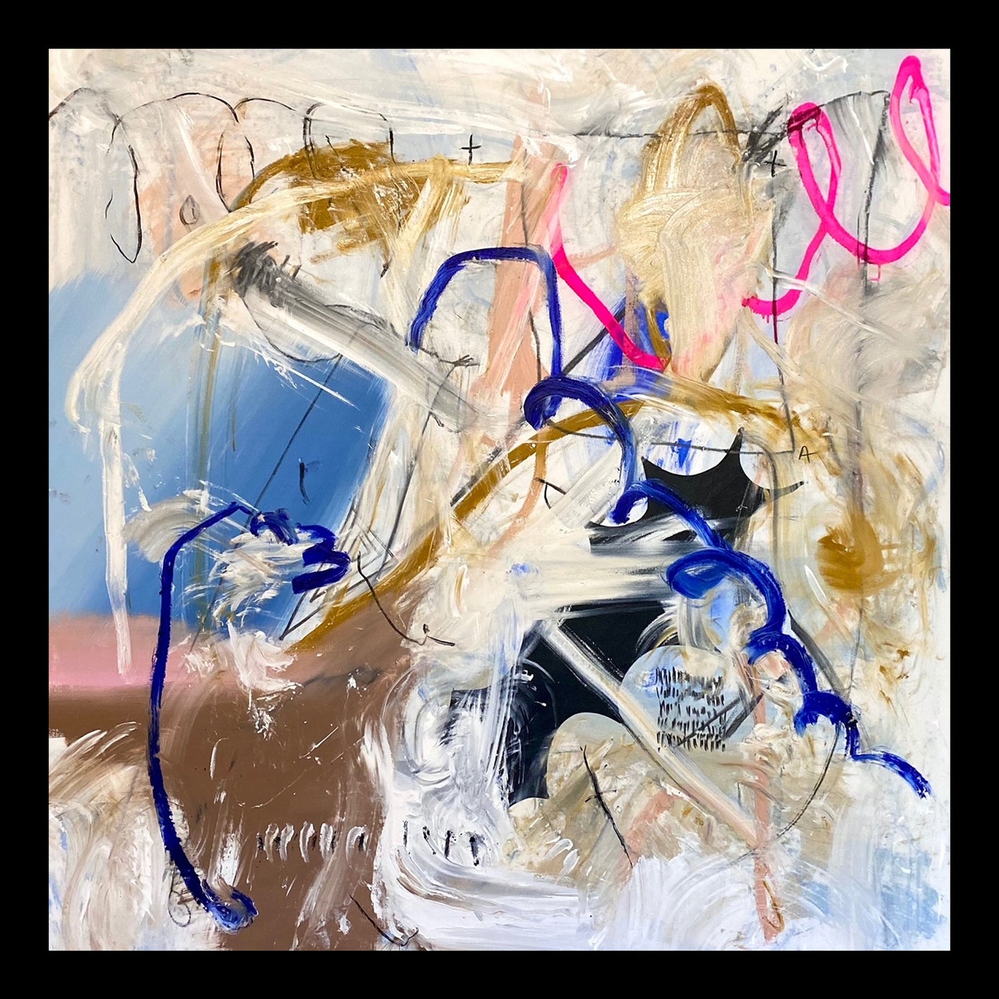 YK Beautiful Mistakes Original Hand-Painted Artwork | Abstract Expressionist Gestural Mixed Media on Canvas | Mofisto