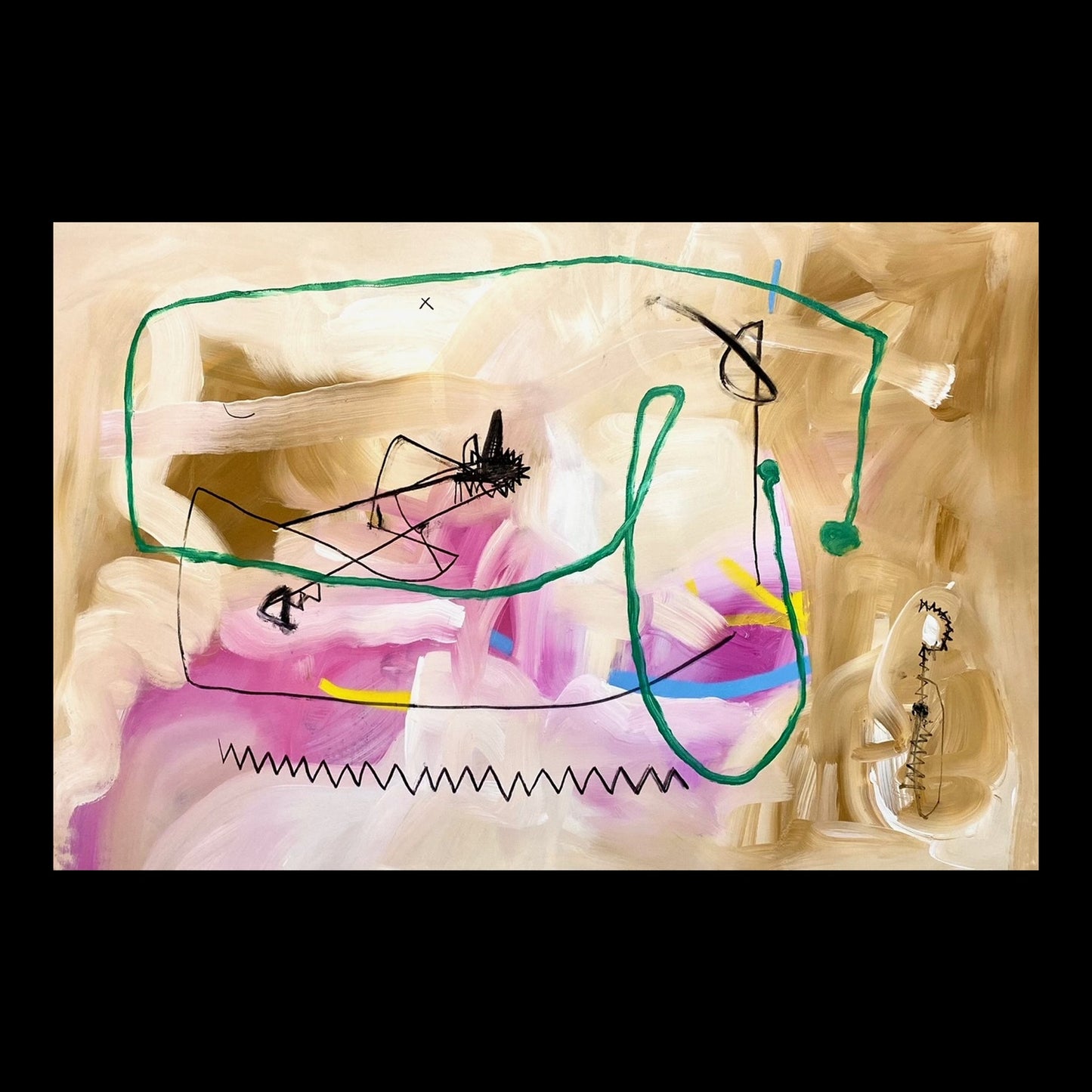 Your Own Sanctuary Original Hand-Painted Artwork | Abstract Gestural Mixed Media on Canvas | Mofisto