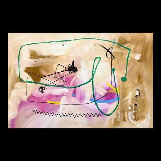 Your Own Sanctuary Original Hand-Painted Artwork | Abstract Gestural Mixed Media on Canvas | Mofisto