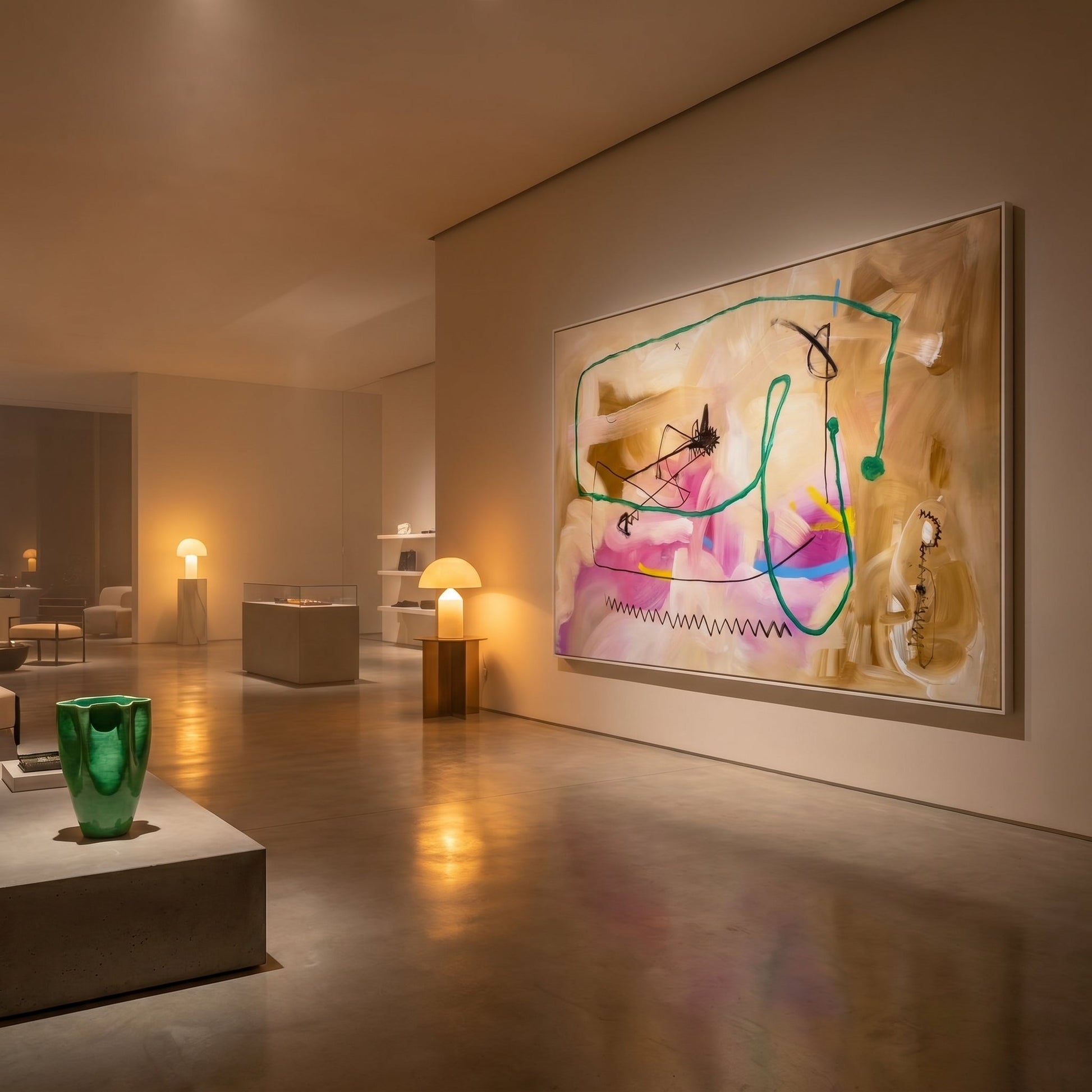 Your Own Sanctuary Interior Styling Detail | Abstract Gestural Art by Mofisto